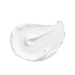 Smooth, whipped cream detail on elegant white product, perfect for cosmetics or skincare advertising. high-quality close-up, isolated on transparent background.