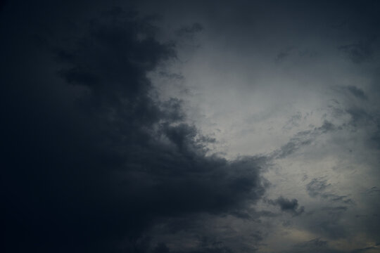 Dramatic dark sky storm weather 3