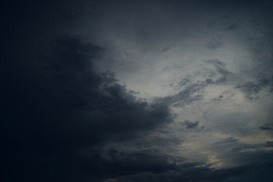 Dramatic dark sky storm weather 2