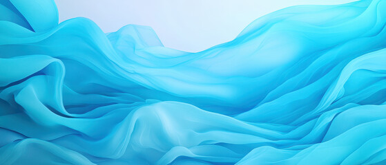 Obraz premium Soft blue smoke flowing in misty ethereal landscape, creating calming and serene atmosphere