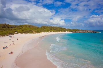 Horseshoe Bay beach of Bermuda