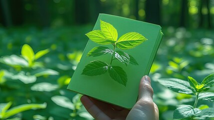 Green Plant Sprout in Hand.