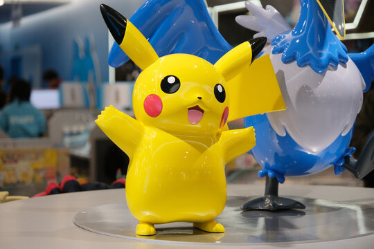 Shanghai,China-March 15th 2025: Pikachu Pok&eacute;mon toy in store