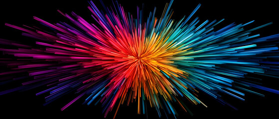 Obraz premium Colorful Abstract Explosion Design