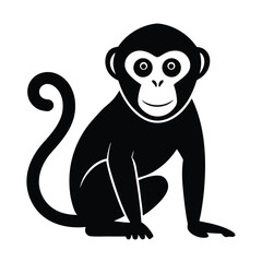 Monkey symbol vector