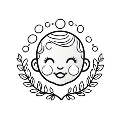 baby logo with bubbles