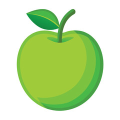 green apple vector illustration