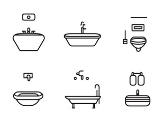 Modern Wallet Line Art 2D Icon Representation