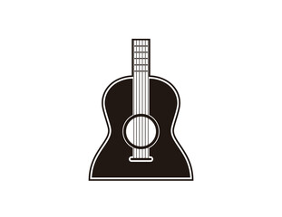 play guitar logo design, vector illustration
