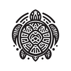 Obraz premium turtle logo, editable vector image