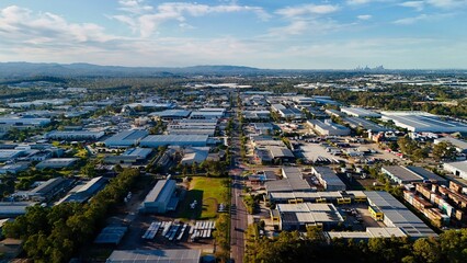 Carole Park and Wacol, Queensland, Australia: Aerial Image of Industrial Warehouses, Distribution...