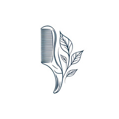 comb and leaf logo