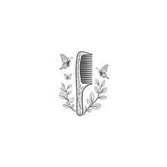 comb and leaf logo