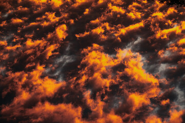 Stunningly vibrant cloudscape over Brisbane in the winter month of June 2025.