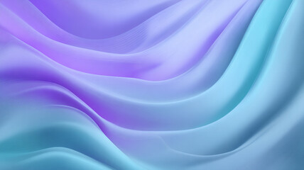 Abstract Wavy Gradient Background in Light Blue and Purple Tones
