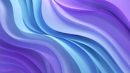 Abstract Wavy Gradient Background in Light Blue and Purple Tones