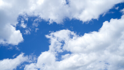 clouds in the blue sky for abstract background