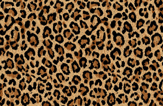 Seamless Leopard Print Pattern Vector Design for Fashion & Textiles