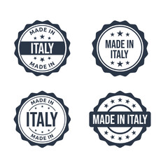made in Italy labels set, Italian product emblem