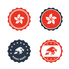 Hong Kong stamp set, product labels of Hong Kong