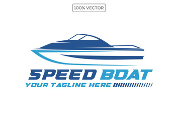 yacht logo design concept vector template illustration