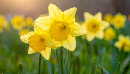 Fototapeta premium daffodils in spring