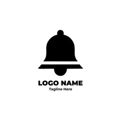 Bell flat logo vector bell icon bell symbol bell clean bell for UI design mobile interface app notification branding business professional startup identity graphic