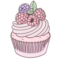 Berry cupcake cuteness 