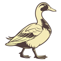 duck vector silhouette design ,ai generator