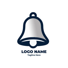Clean icon bell logo vector bell modern bell branding bell flat bell for corporate identity business startup notification mobile app design concept professional graphics

