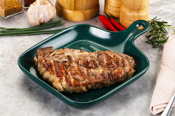 Grilled pork sirloin for dinner