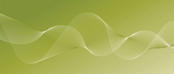 Abstract wave lines in color gradient on minimalist background. Futuristic and dynamic look, perfect for tech, digital, and modern design projects.