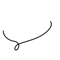 シンプルな線で描いたふきだし