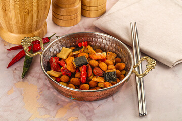 Japanese snack - Chili mame arare cracker