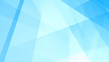 Fototapeta premium Abstract light blue geometric shapes