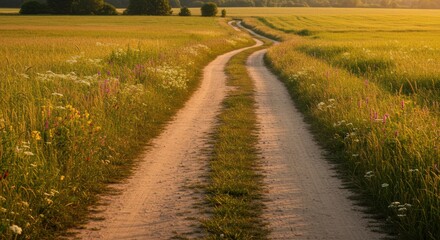 Naklejka premium Peaceful Country Drive