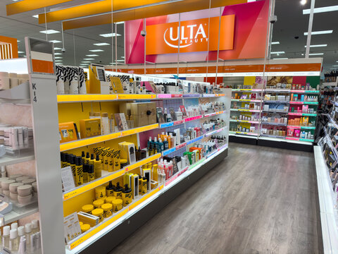 Ulta Beauty Section Inside Target Store

