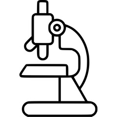 microscope isolated on white