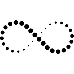 black and white circles