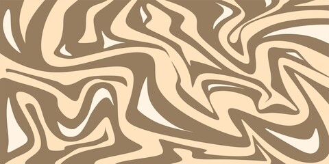 abstract art background with flowing style brown cream