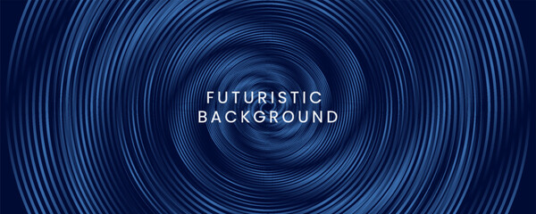 abstract dark background with glowing lines circles