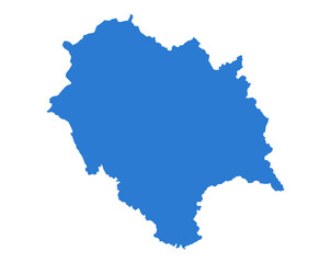 Himachal Pradesh Blue Vector Map  Flat State Silhouette for Digital Designs