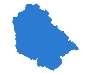 Jammu & Kashmir Blue Vector Map  Flat State Silhouette for Digital Designs