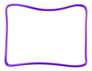 Purple Decorative Hand-Drawn Rounded Frame