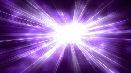 Glowing purple light burst background abstract energy rays sparkle