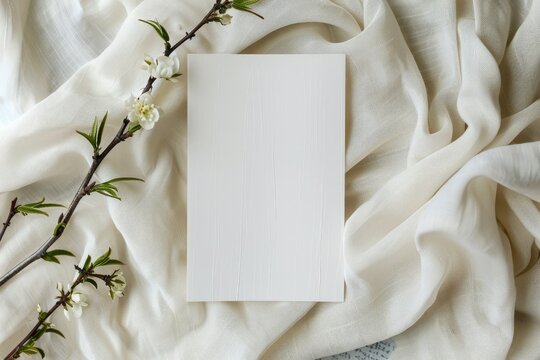 Detailed Picture of Top View Bookmarks and White Cloth