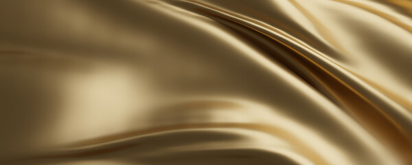 Luxury gold fabric background 3d render
