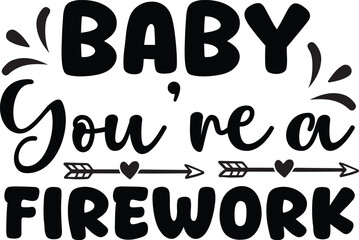 Patriotic 4th of July SVG Typography Design