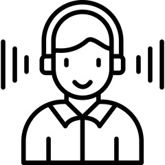Obraz premium Listening Icon