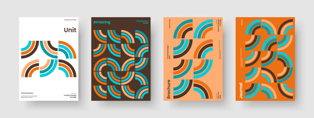 Obraz premium Modern Brochure Template. Isolated Banner Design. Geometric Poster Layout. Flyer. Report. Business Presentation. Book Cover. Background. Portfolio. Newsletter. Catalog. Pamphlet. Brand Identity